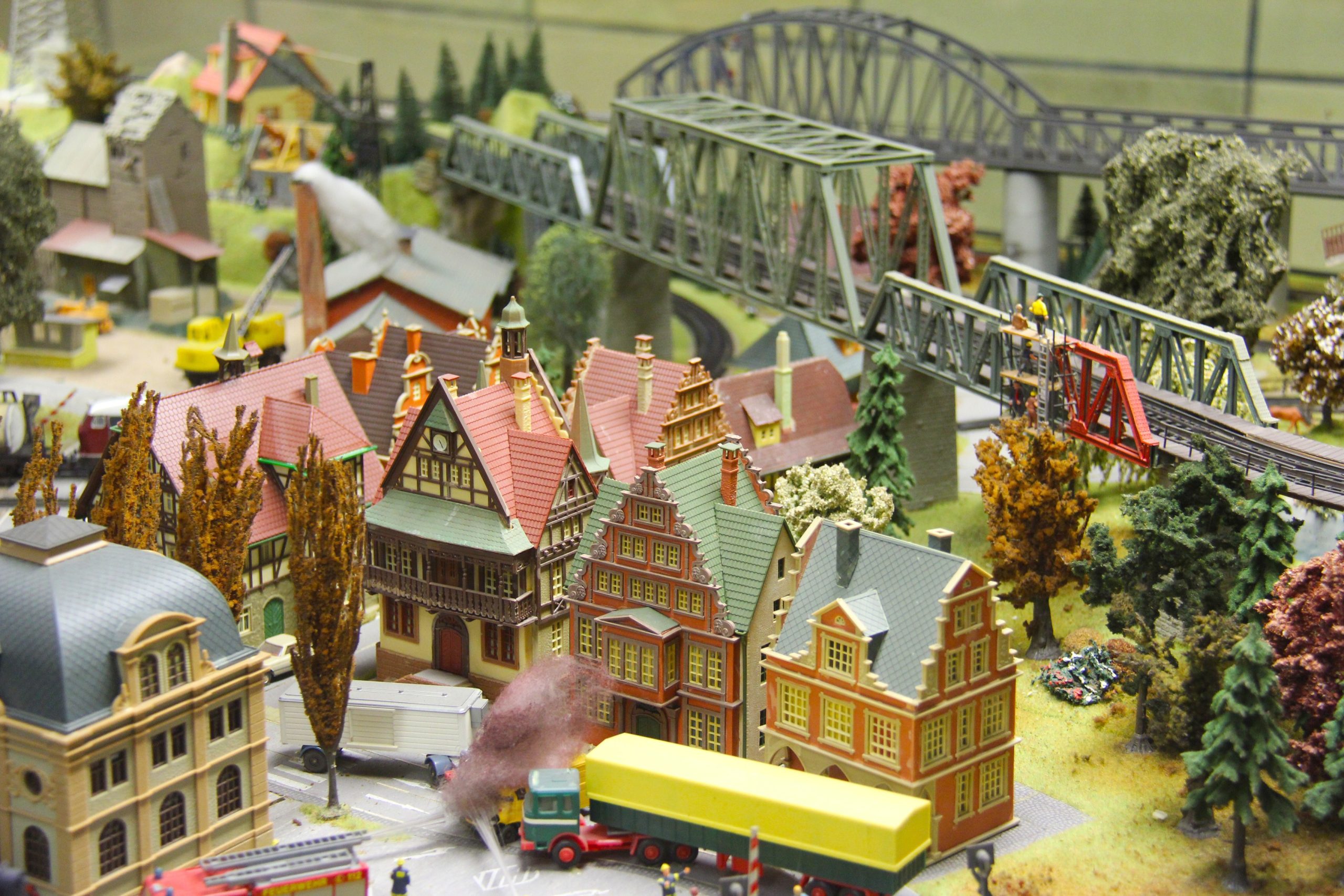 Een foto van een miniatuur stad